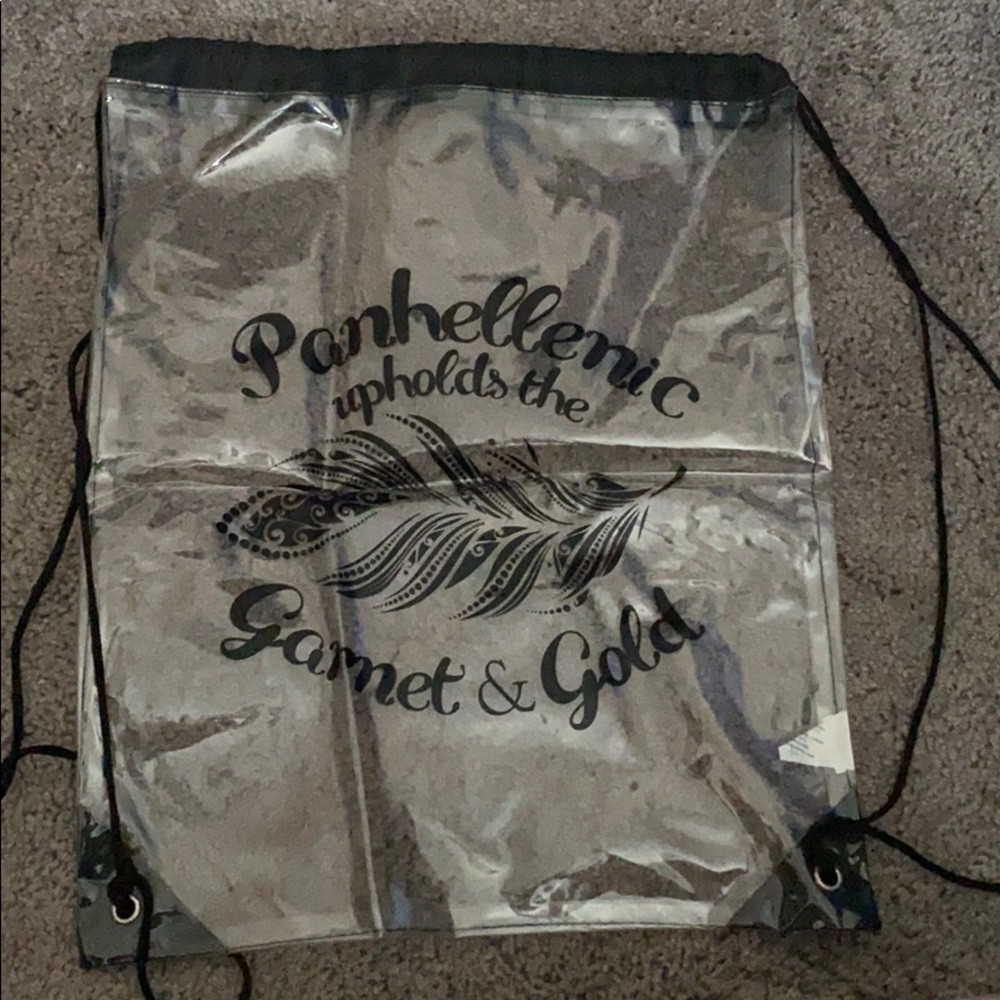 Panhellenic Clear Drawstring Bag - image 3